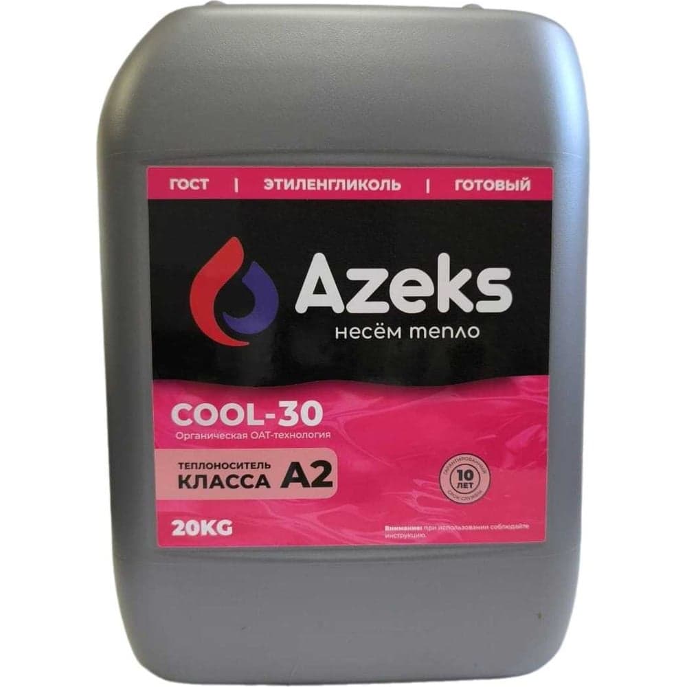 Теплоноситель AZEKS -30 канистра 20 кг, этиленгликоль AZ3020