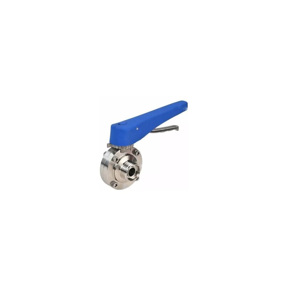 Затвор дисковый DN.ru 304-304-Sil-2W-T-H Ду20 Ру10, пищ.нерж.сталь, резьбовой, рукоятка D050-73051