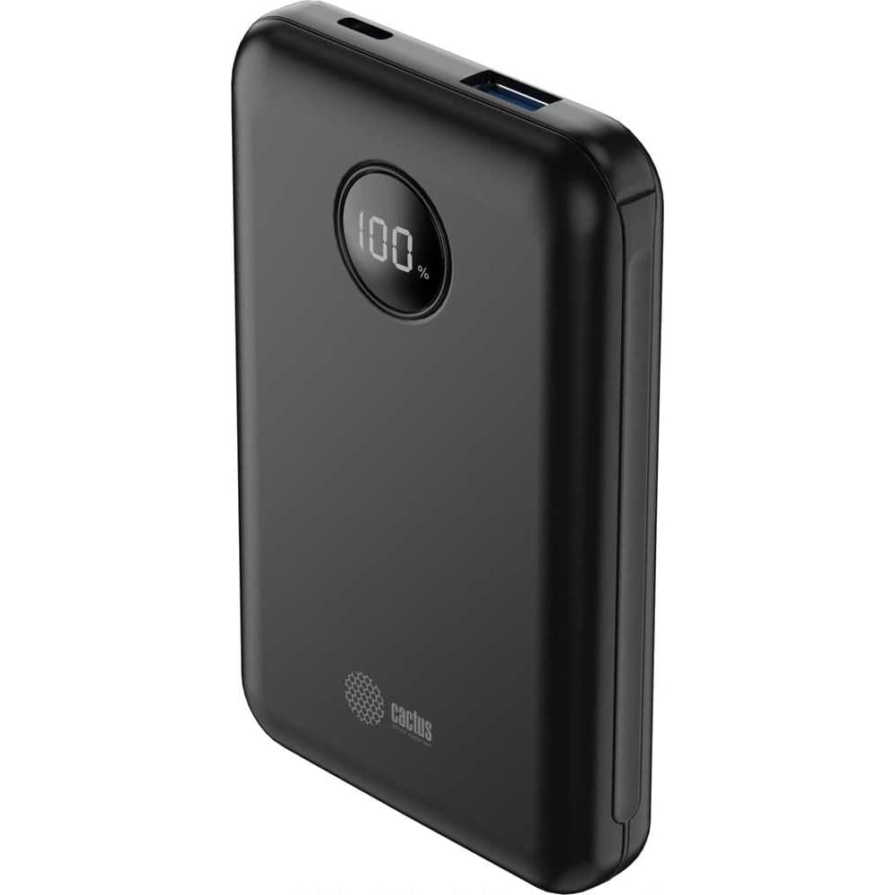 Мобильный аккумулятор CACTUS CS-PBFSOA-10000 10000mAh 22.5W 4.5A USB-A/USB-C черный 2070656