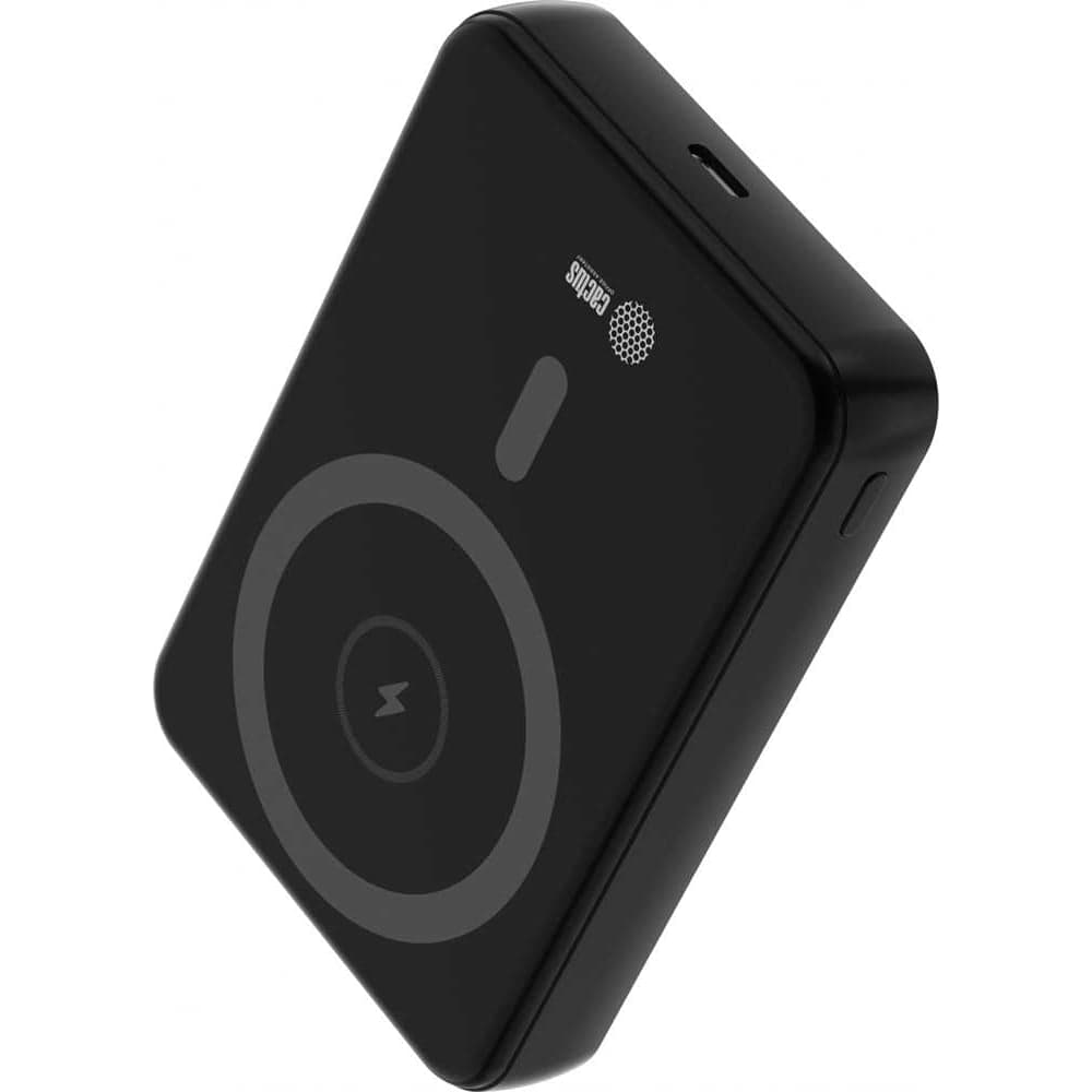 Мобильный аккумулятор CACTUS CS-PBFSUA-10000 10000mAh 22.5W 4.5A USB-C беспроводная зарядка, черный 2070657