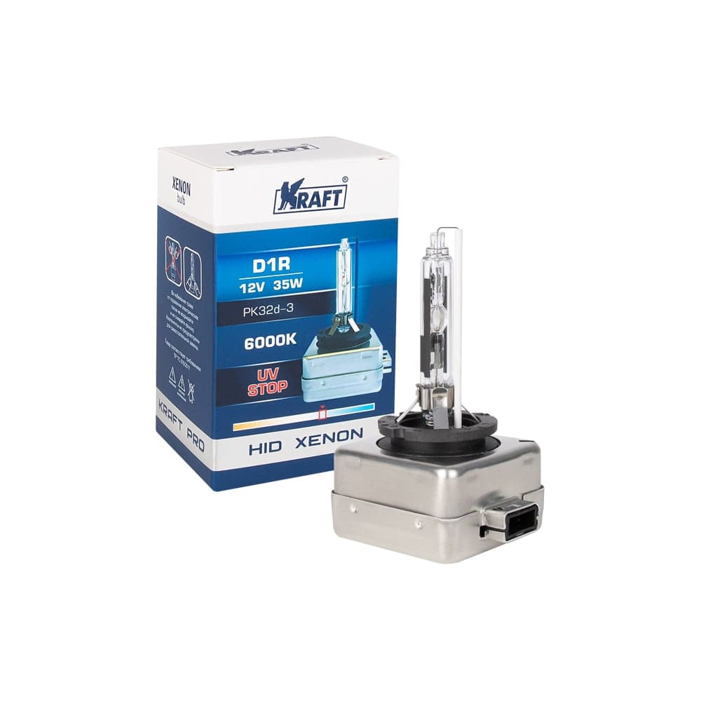 Автолампа ксеноновая газоразрядная Xenon D1R 12v 35w (PK32d-3) Pro HID KRAFT KT 700134