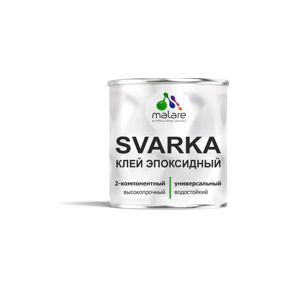 Клей эпоксидный универсальный MALARE 2К SVARKA, двухкомпонентный, холодная сварка, компонент А-1кг + компонент В-500гр ЭКЛЕЙПР0150