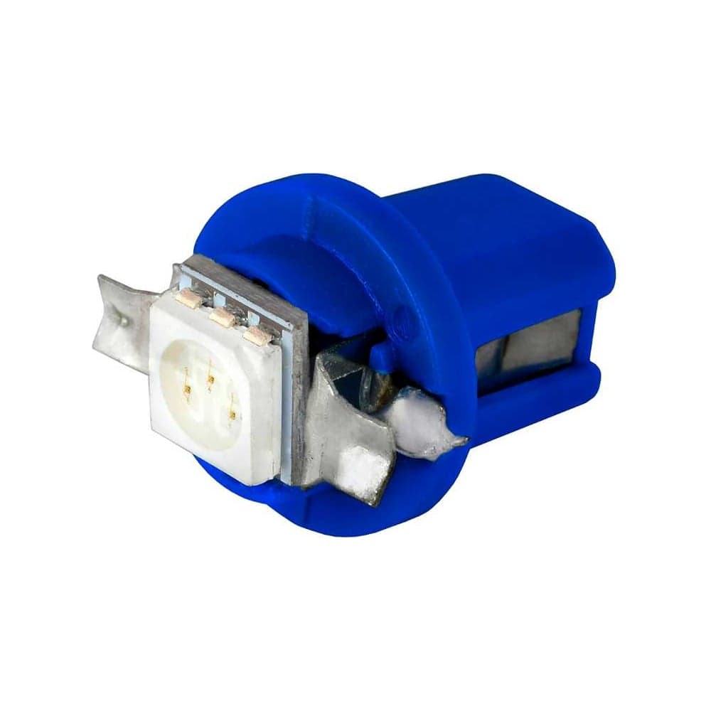 Автолампа диод SKYWAY T5 (W1,2W), 12V, 1 SMD, B8.5d, 1-контакт, синяя, 10 шт, панель S08201220/K