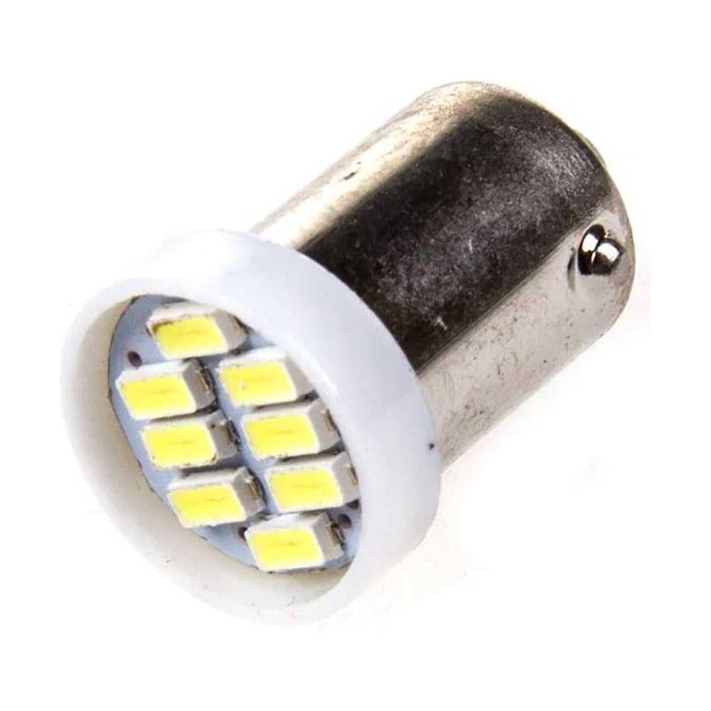 Автолампа диод SKYWAY T5 (W1,2W), 12V, 2 SMD, 1-контакт, биполярная, белая,10 шт S08201458/K