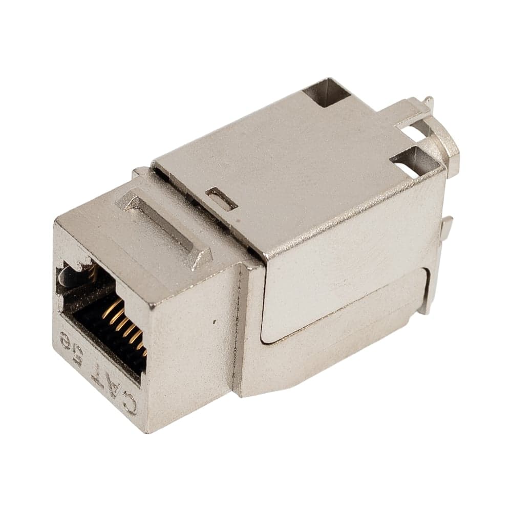 Вставка SYSMATRIX Keystone Jack RJ-45(8P8C) категория 5e экранированная 110 IDC заделка с помощью SM TOOL белая ( 5шт. в упаковке ) KJ 5ES090.SMTWH.VI5