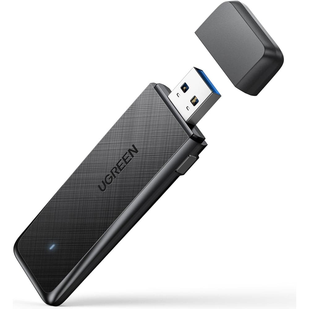 Адаптер UGREEN двухдиапазонный CM492 50340 AC1300 Wireless Network Adapter. Цвет: черный 50340_
