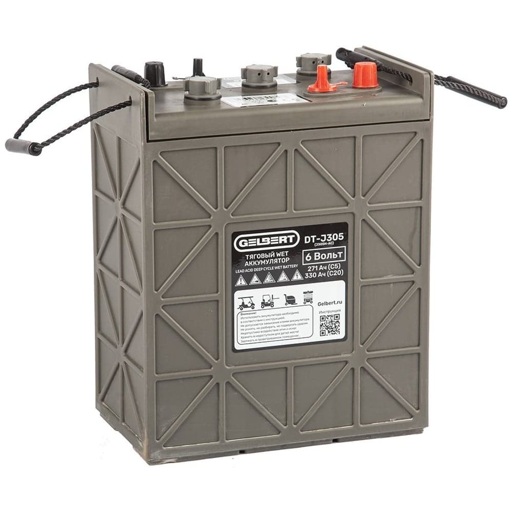 Аккумулятор тяговый GELBERT, WET DT-J305 (J305H-AC) 6V271A/H C5 0000112