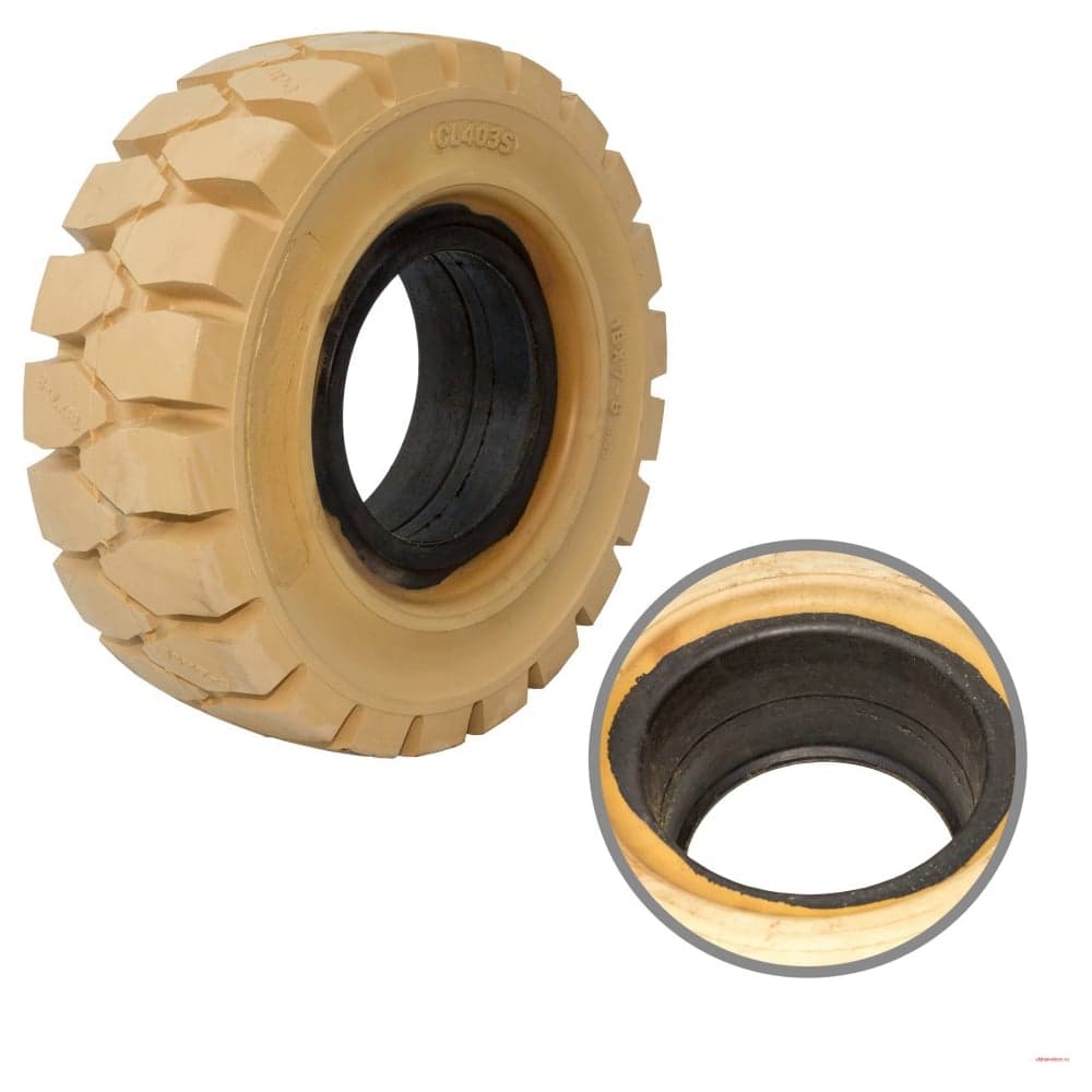 Шина цельнолитая с буртом WILMART 18x7-8/4.33 немаркая fast fit CHAOYANG (CL403S) PR4.33 18x7-8(CL403S)NM+FF