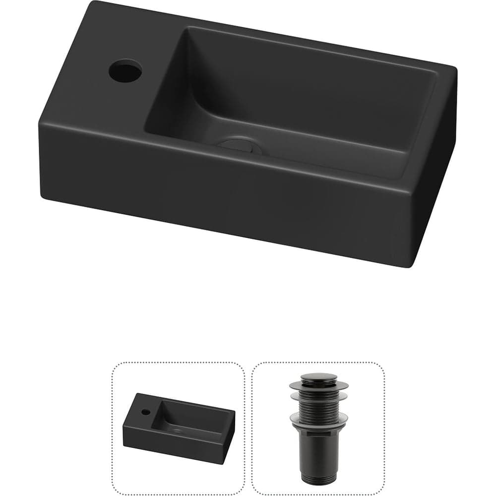 Комплект Wellsee 2 в 1 Lavinia Boho Bathroom Sink накладная/подвесная раковина 40x20 см 20216010R