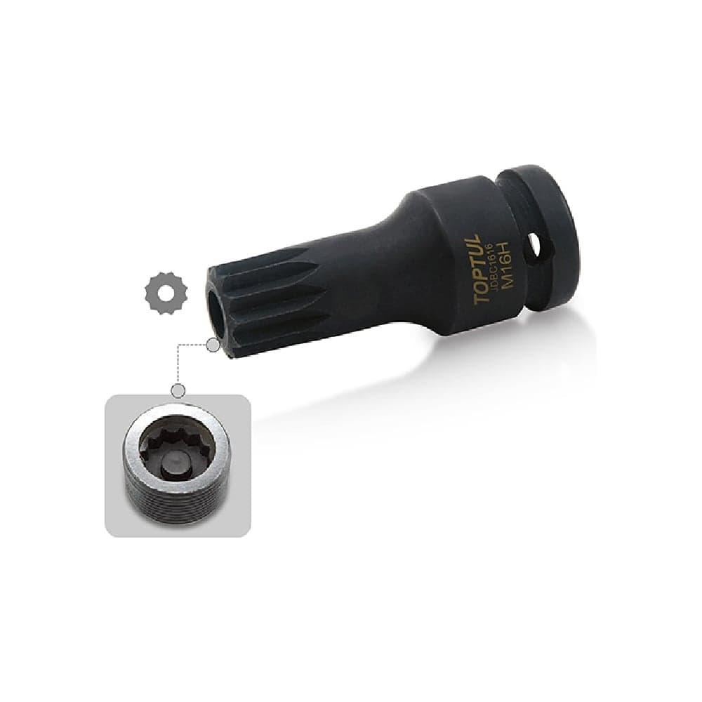 Съемник сливной пробки TOPTUL M16H 1/2 " JDBC1616