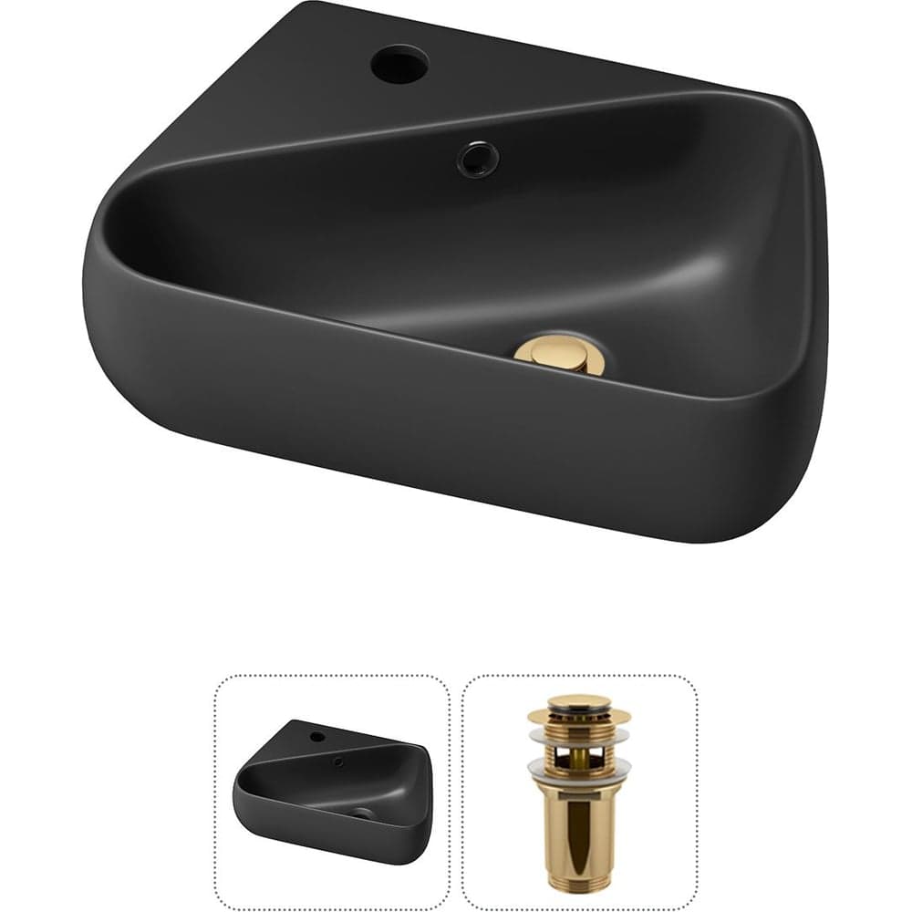 Комплект Wellsee 2 в 1 Lavinia Boho Bathroom Sink накладная/подвесная раковина 44x27 см 20216599R