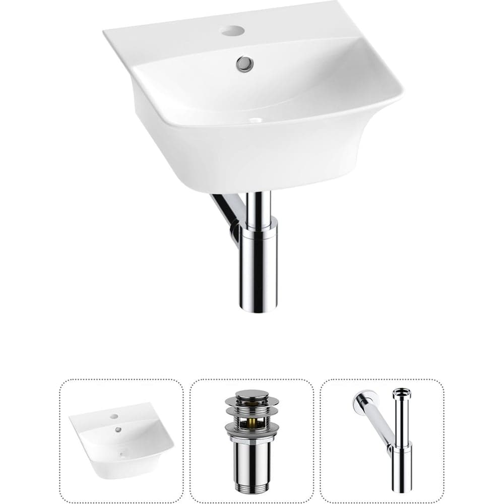 Комплект Wellsee 3 в 1 Lavinia Boho Bathroom Sink накладная/подвесная раковина 35x36 см 20216725R