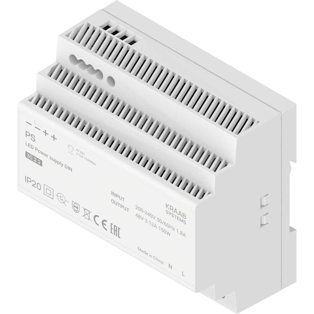 Блок питания KRAAB PS LED DIN 150Вт 3.125А 48В, 30.2.2