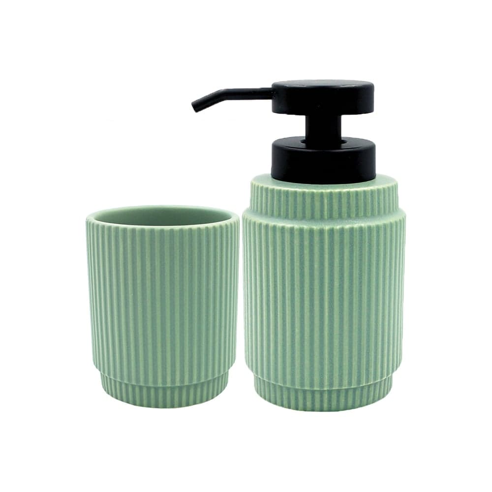 Набор настольных аксессуаров Bath Plus BASILICA SET2 цвет GREEN W-CE2478FA-SET2