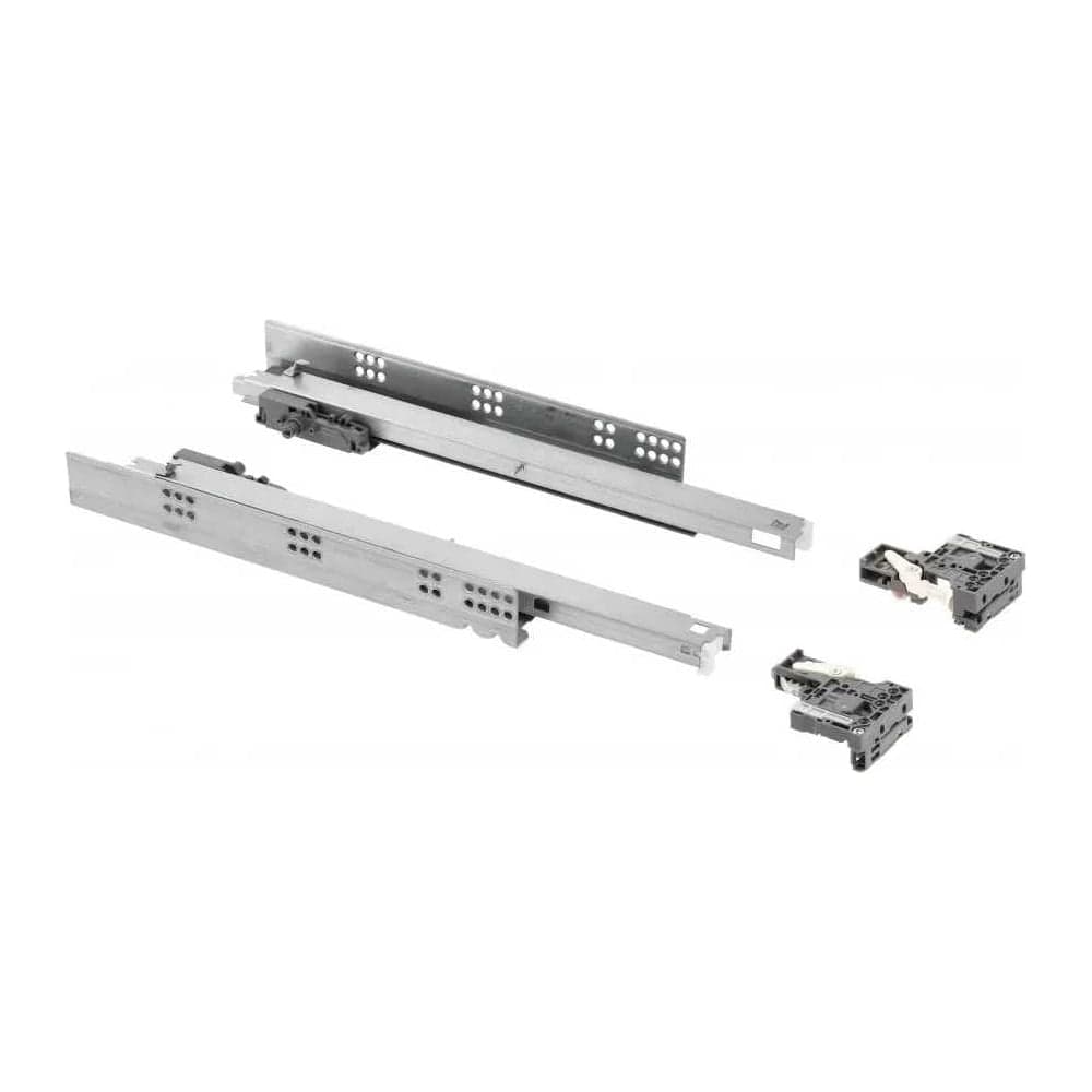 Направляющие скрытого монтажа GTV MODERN SLIDE PRO L-400, с регулировкой полного выдвижения, для деревянных ящиков, с выталкивателем PB-3D0FPO18-400-PRO