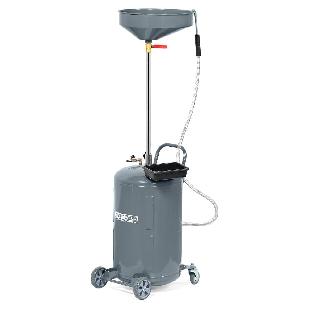 Установка для слива масла/антифриза KraftWell с подъемной ванной, 90 л KRW1803.80L
