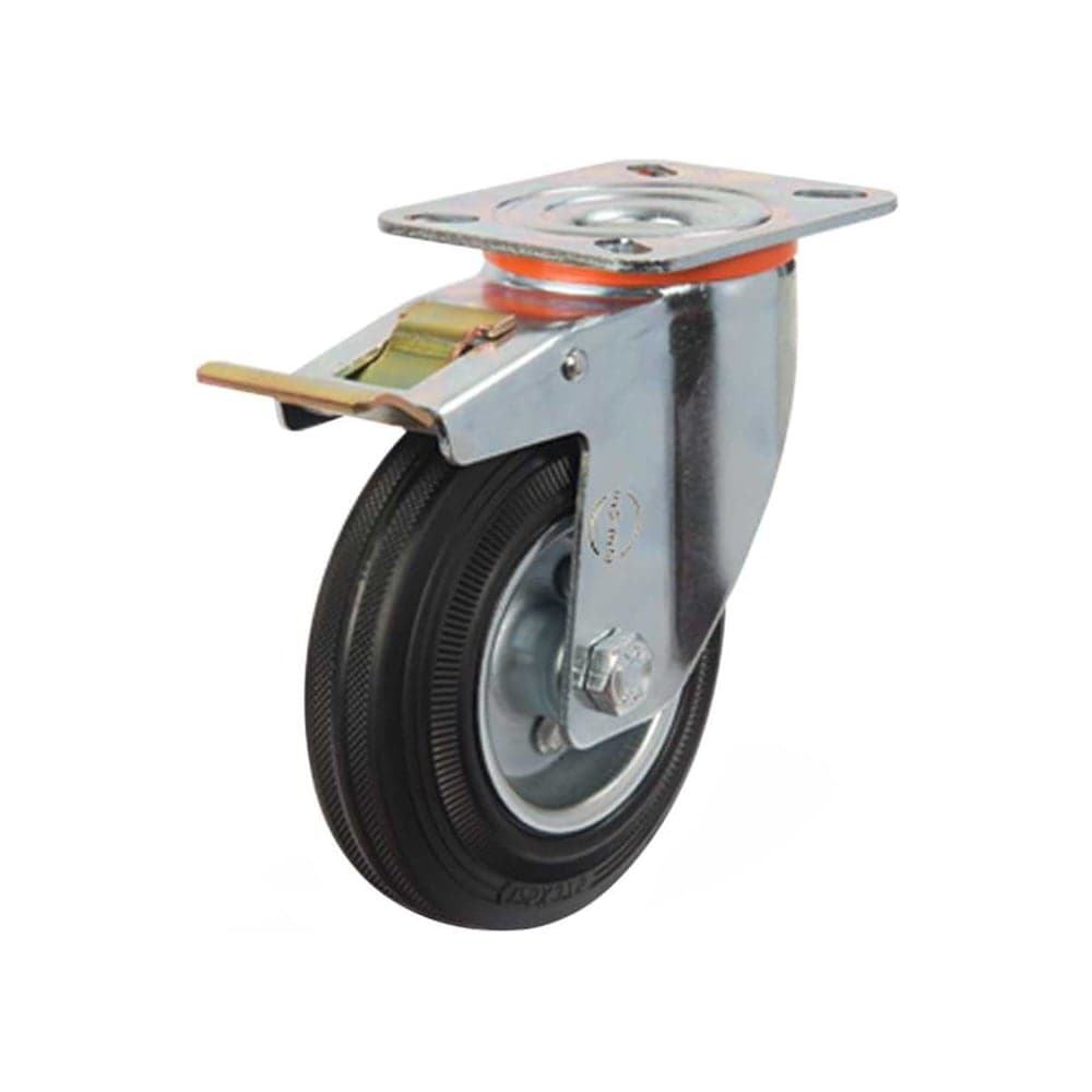 Колесо EMES с поворотной платформой и тормозом EM01SPR125X375F