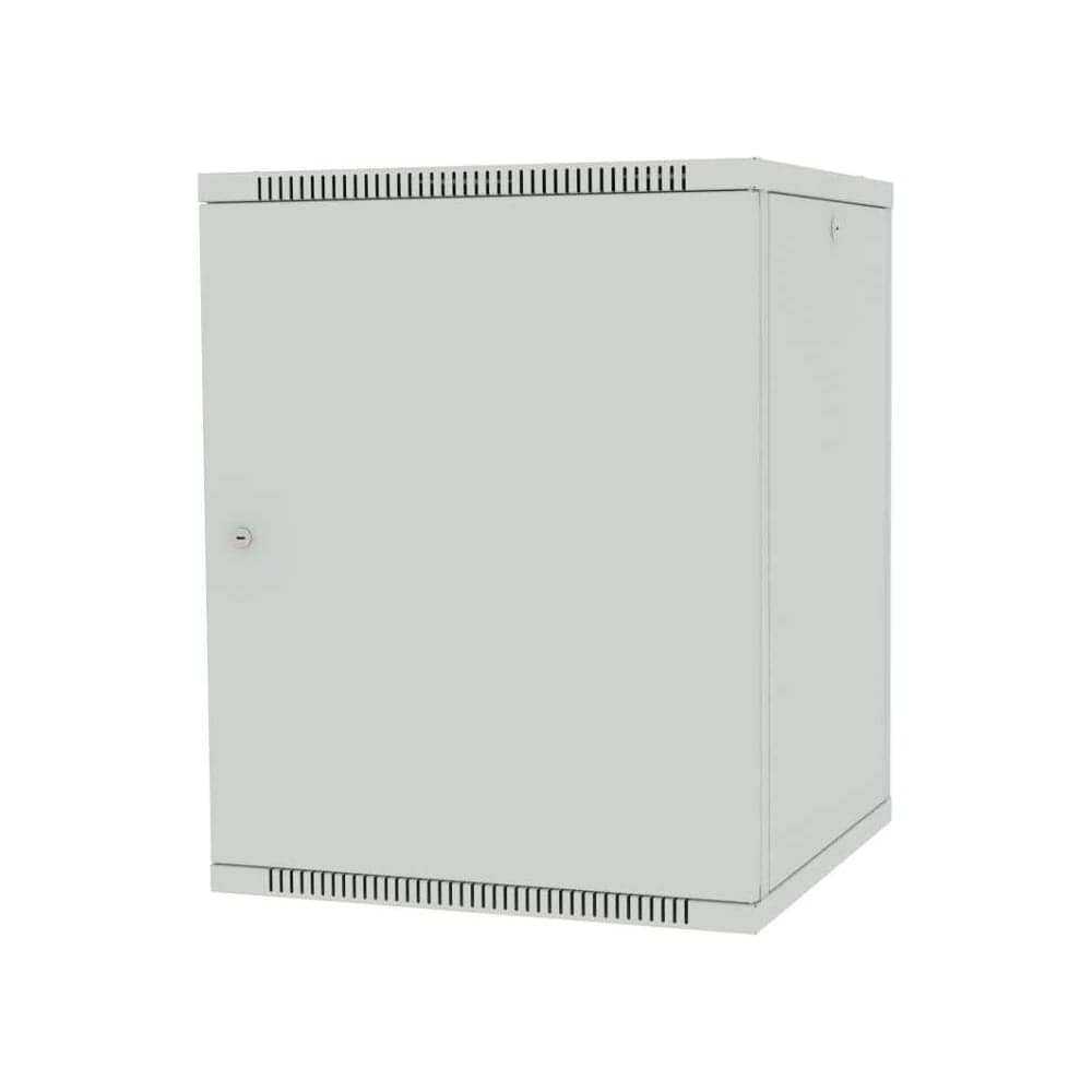 Шкаф настенный Filum 19, 15U Wall Box (ШxГxВ) 600x600x490 мм, дверь сплошная металл, цвет серый RAL7035 FL-WB-1566MM-GY