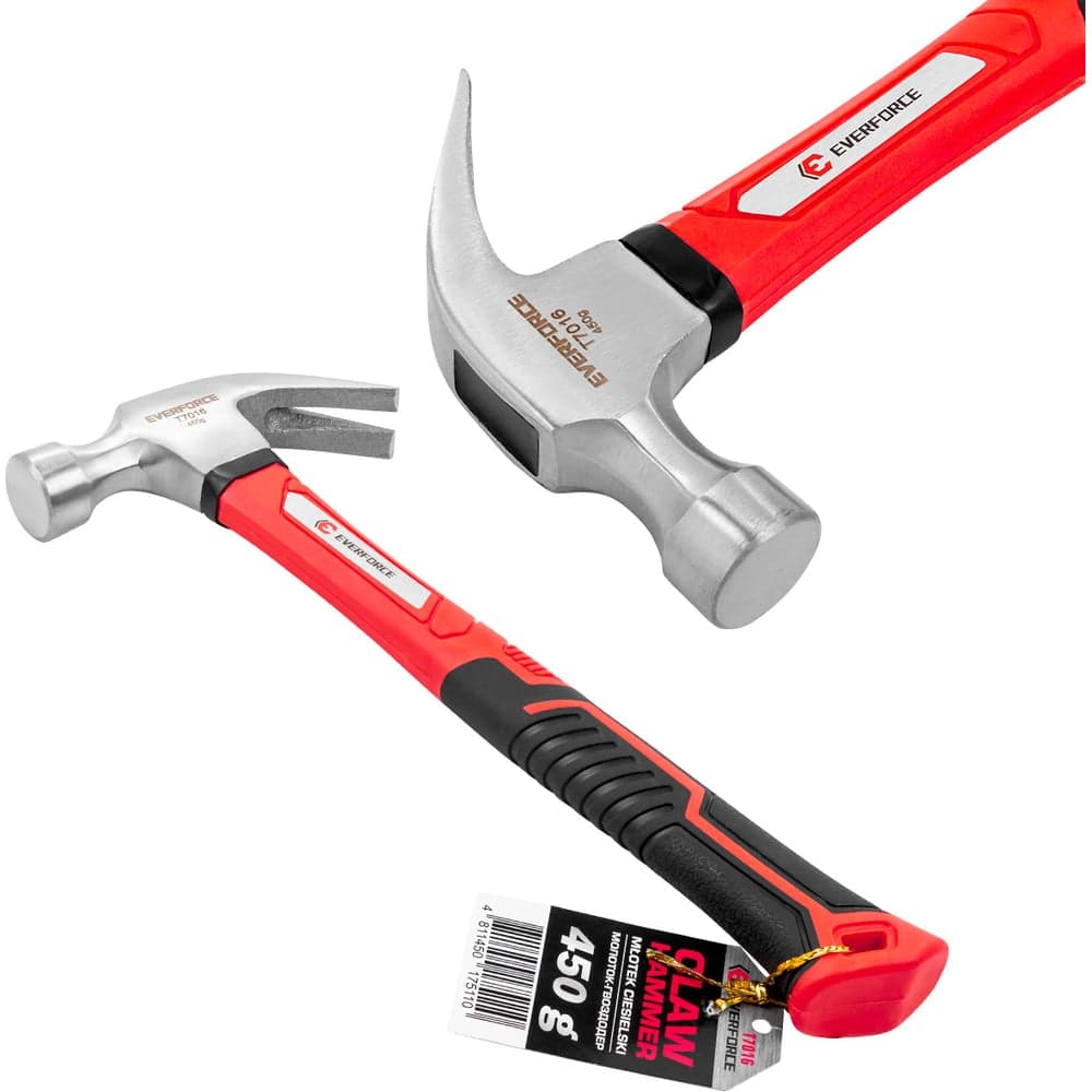 Молоток-гвоздодер EVERFORCE 450гр EF-T7016(65270)