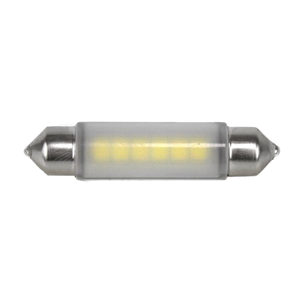 Светодиодная лампа софитная MTF Light 12В, 1Вт, 41мм, C10W (10.5x41/SV8.5), 6000K(белый свет), 2шт T41M5PT