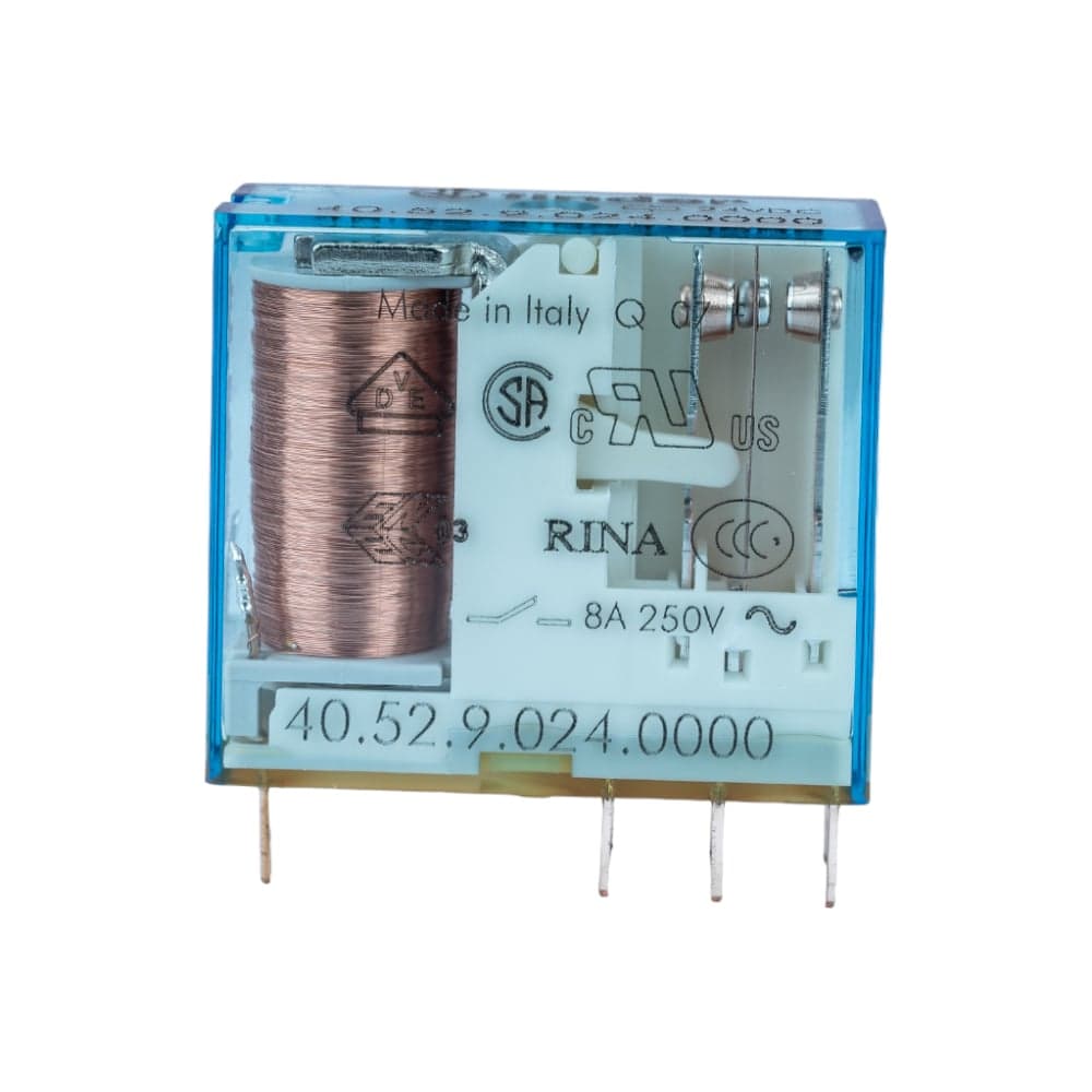 Миниатюрное реле Finder 1 перекидной контакт 10А, = 12В DC, 405190120000