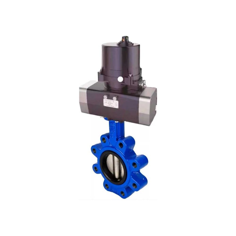Затвор DN.ru QT450-QT450-NBR-2W-Fb-H Ду80 Ру16 LUG эл.привод ЭПВП-005 220В D050-81260
