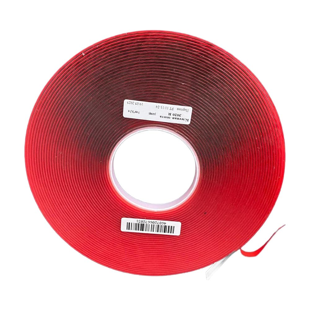 Вспененный акриловый скотч SV Tapes 3020R 9мм, 16,5м, толщиной 2мм VHB 3020R9.16,5