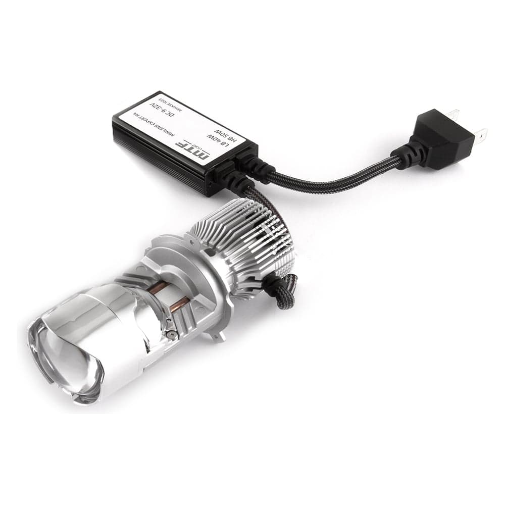 Светодиодные линзы серии MiniLENS EXPERT H4/H19, 12/24V, 40/50W, 5500K, 5000LM, к-т 2шт. MTF Light MH4K5E