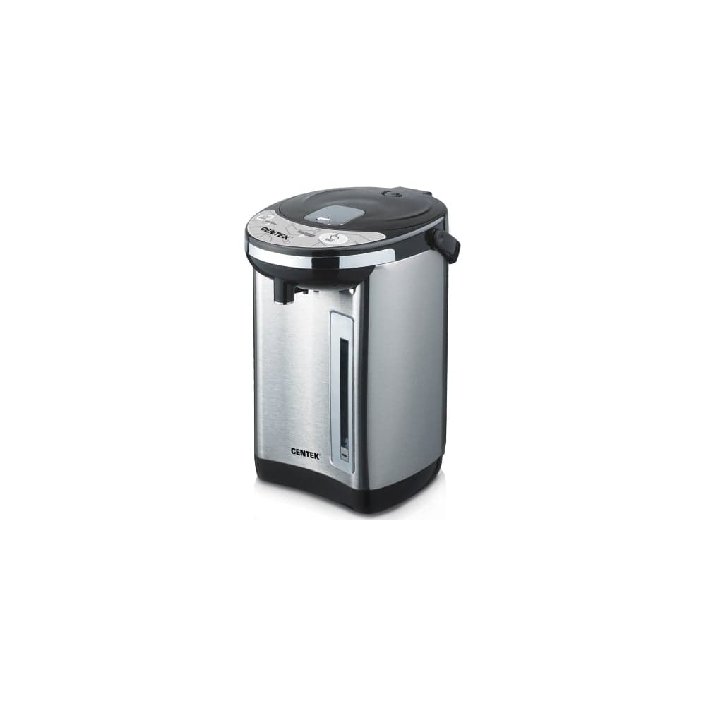 Термопот Centek CT-1084 сталь, 6.0 л, 800 Вт, 2 способа подачи, повторное кипячение, двойная защита