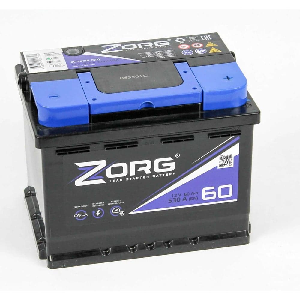 Аккумулятор ZORG 6СТ-60.0 060 270