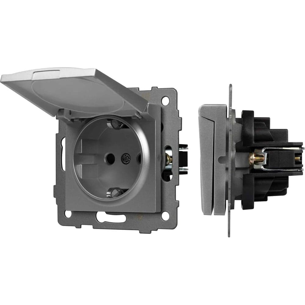 Механизм розетки влагозащищённый Arlight SCT-MCP-PL-GR-V 1шт 049836