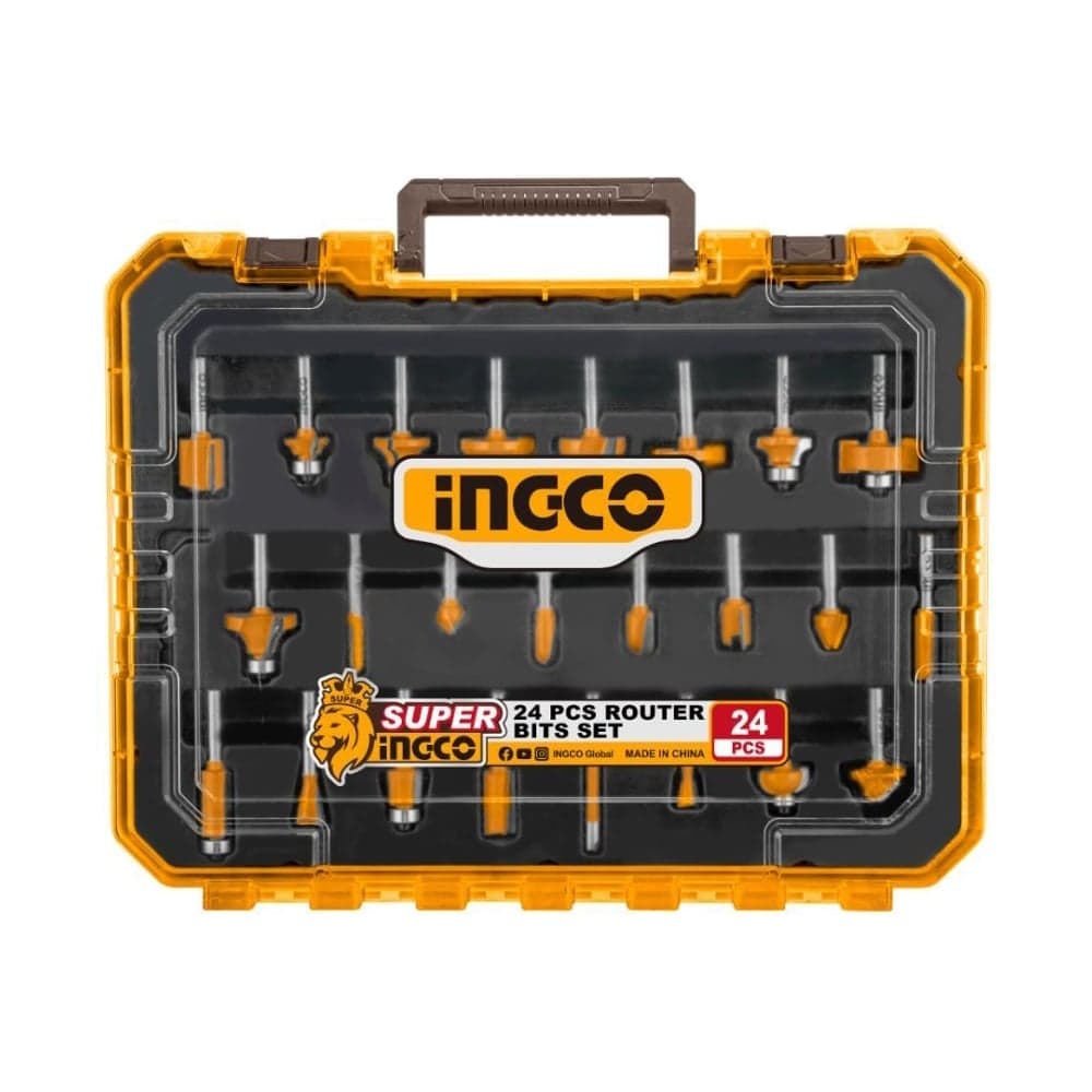 Набор фрез INGCO 8 мм 24 шт INDUSTRIAL AKRT24082