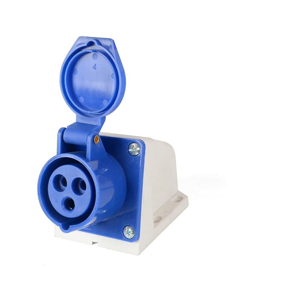 Розетка HLT 113 стационарная 2Р+РЕ 16А 230В IP44 (10шт./уп.) 083-03-11