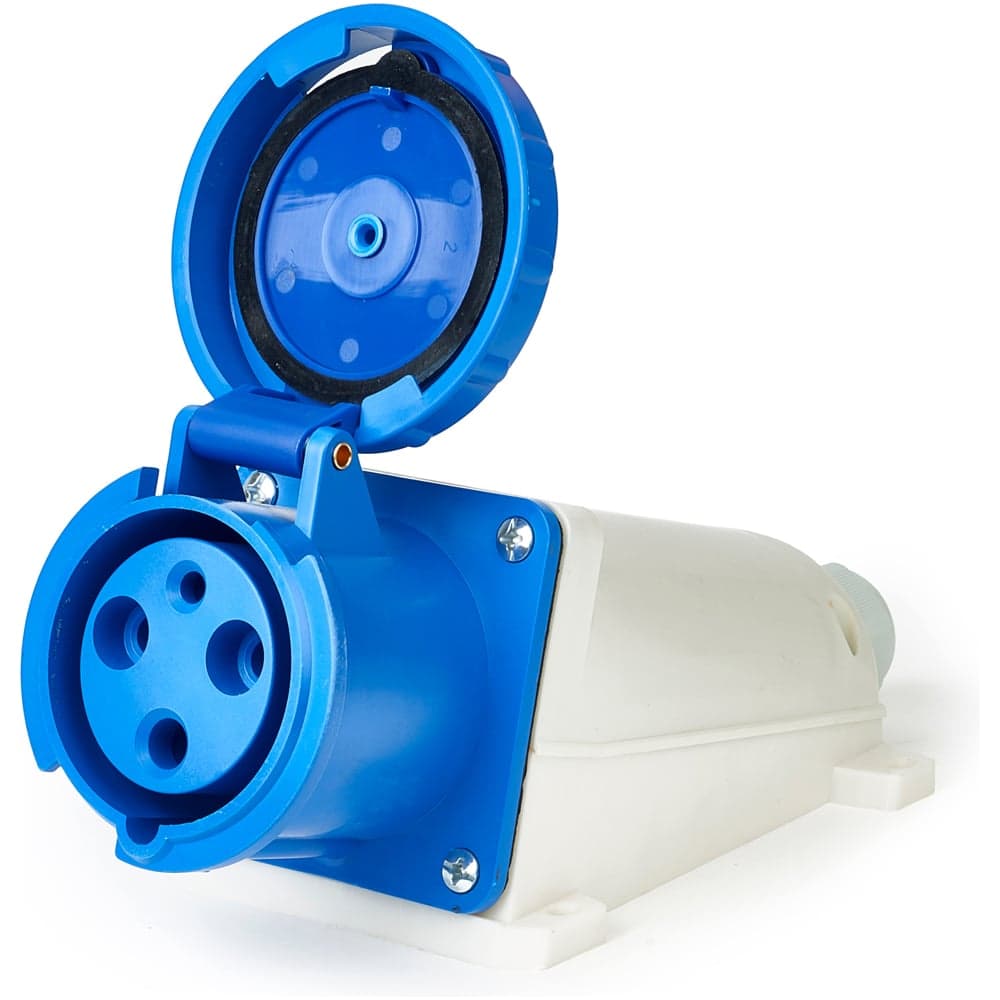 Розетка HLT 133 стационарная 2Р+РЕ 63А 230В IP54 (2шт./уп.) 083-03-17
