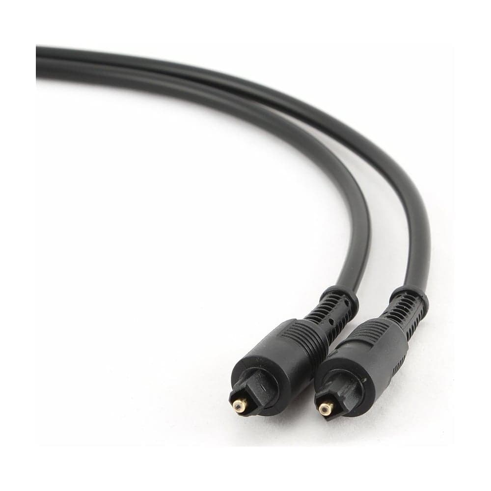 Оптический кабель Cablexpert Toslink 2xODT M/M, 1м, черный, пакет CC-OPT-1M