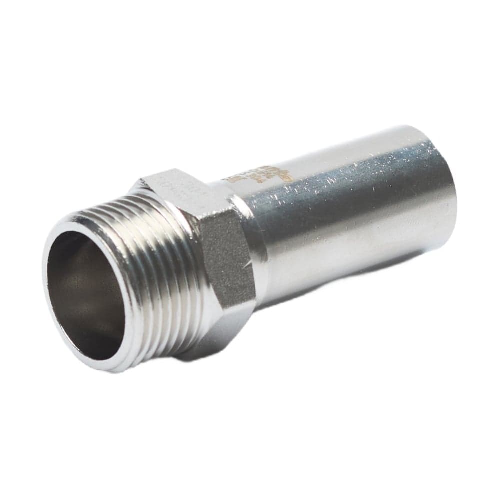 Переходник FRANTA НПр-НР, 28хG3/4, из нержавеющей стали SUS 304, 2 шт V34283400G-2