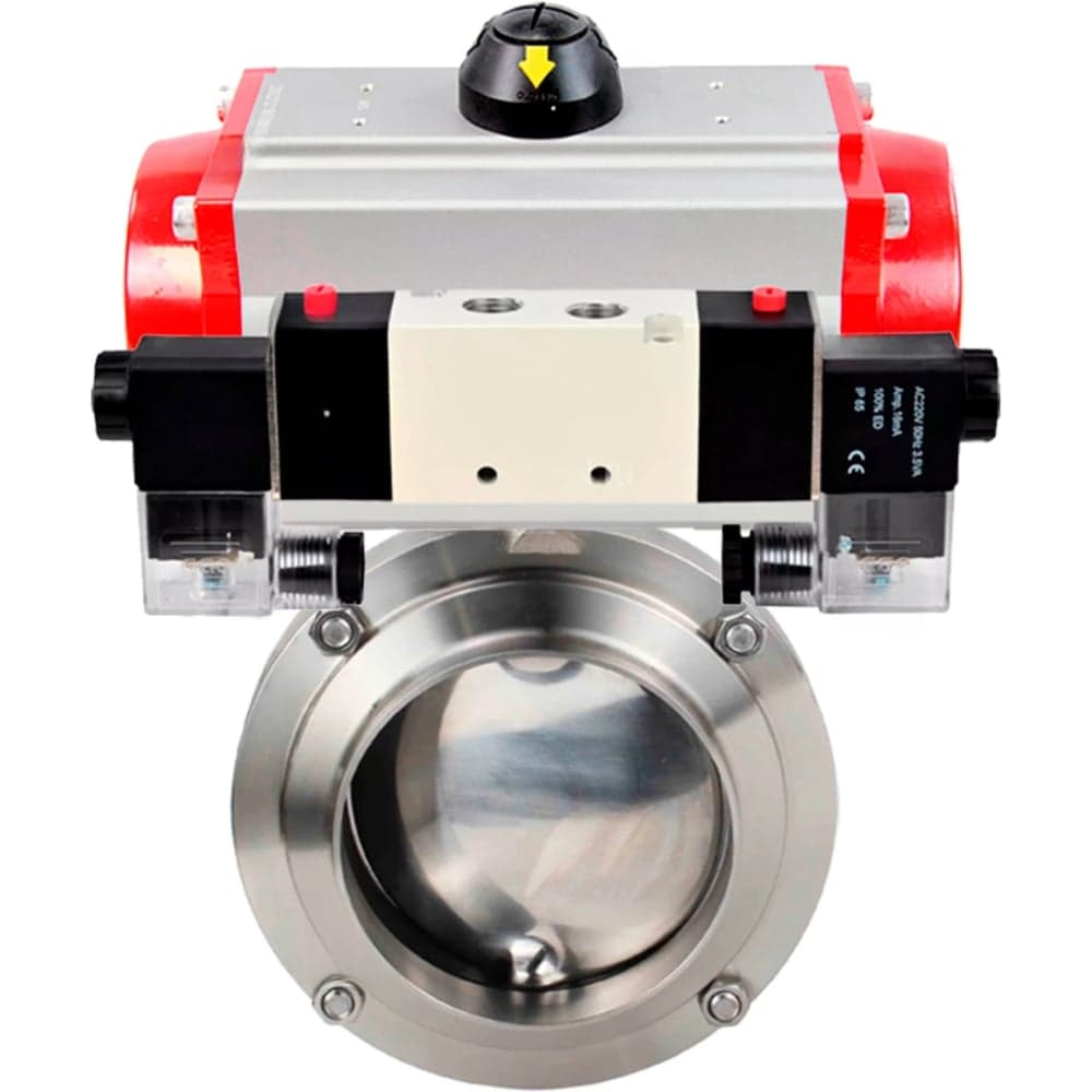 Затвор дисковый 304-304-Sil-2W-W-H Ду15 Ру10 пищ.нерж.сталь, пн.привод, пн.распр. DN.ru D050-76875