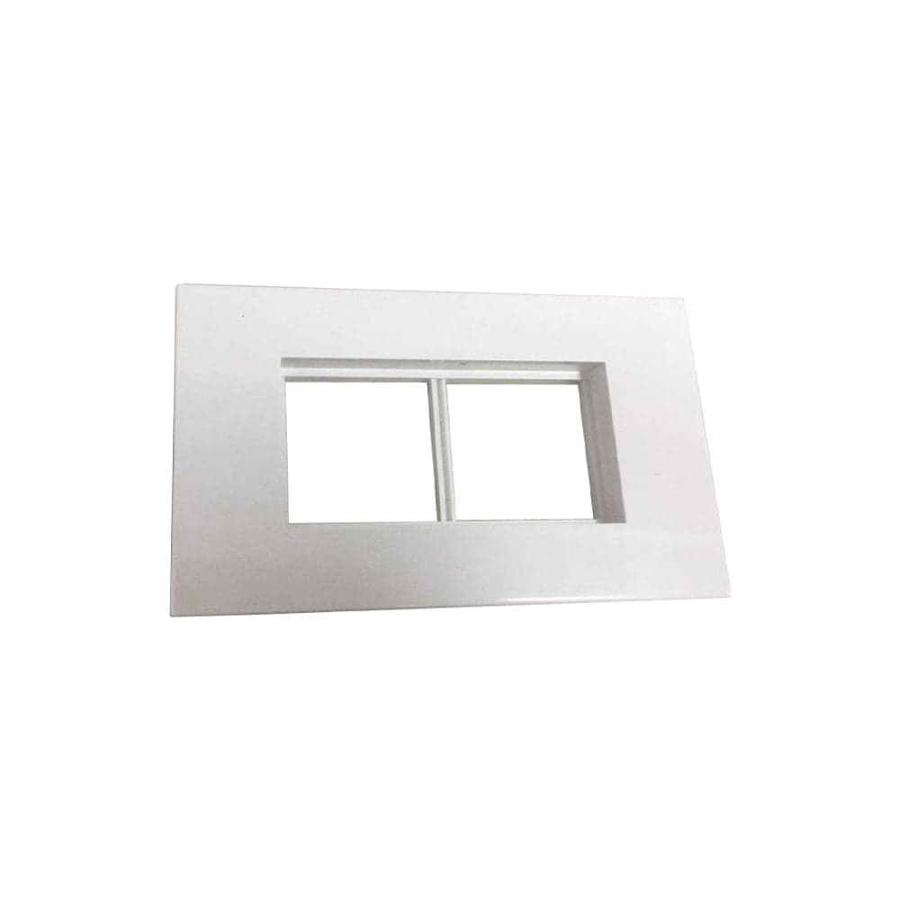 Суппорт с рамкой LANMASTER для короба 120х50 мм, 45х90 мм, белый LAN-CT120-F45x90-WH