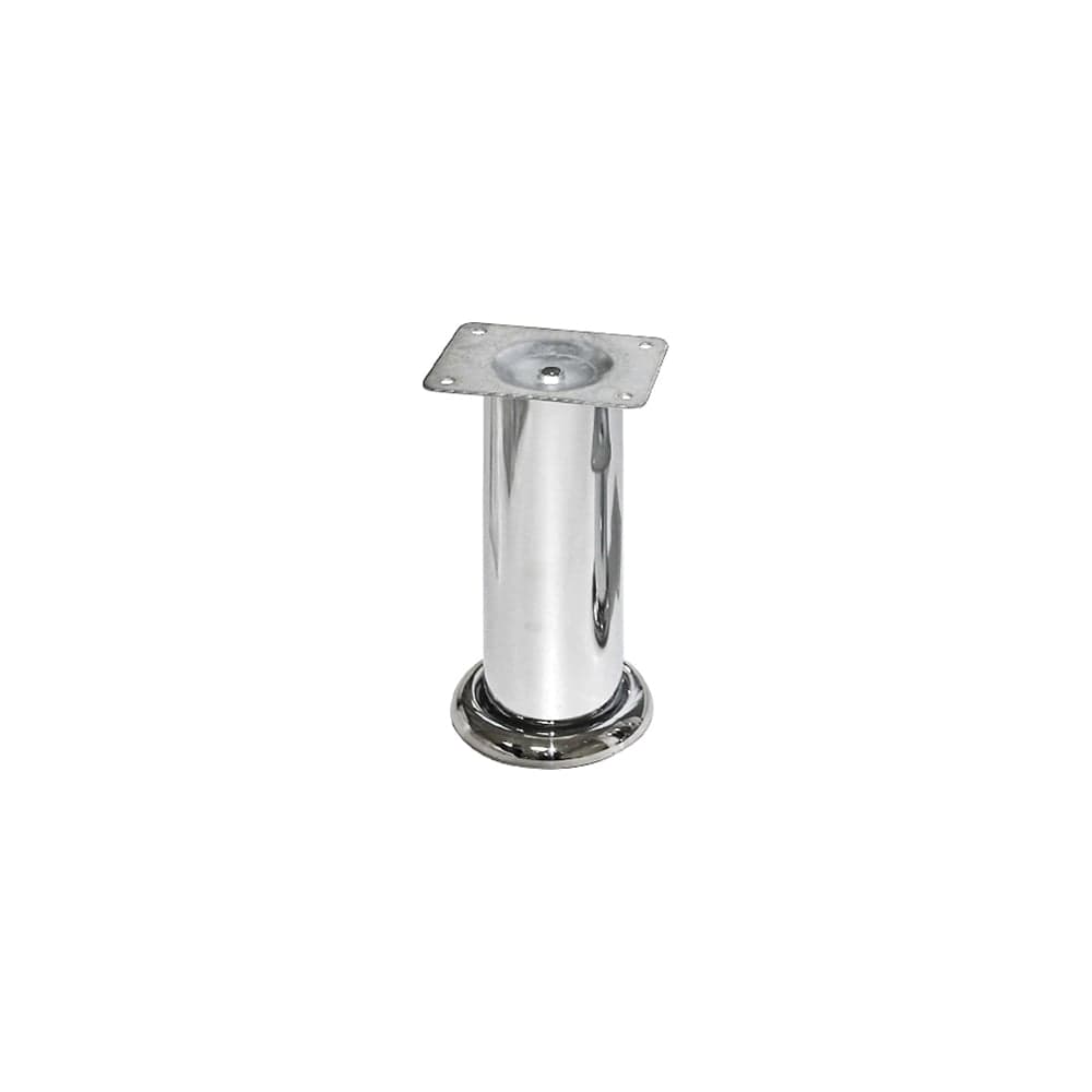 Ножка Tech-Krep D50х50мм, круглая, нерегул, хром (4шт) - пакет /Zitar 154508
