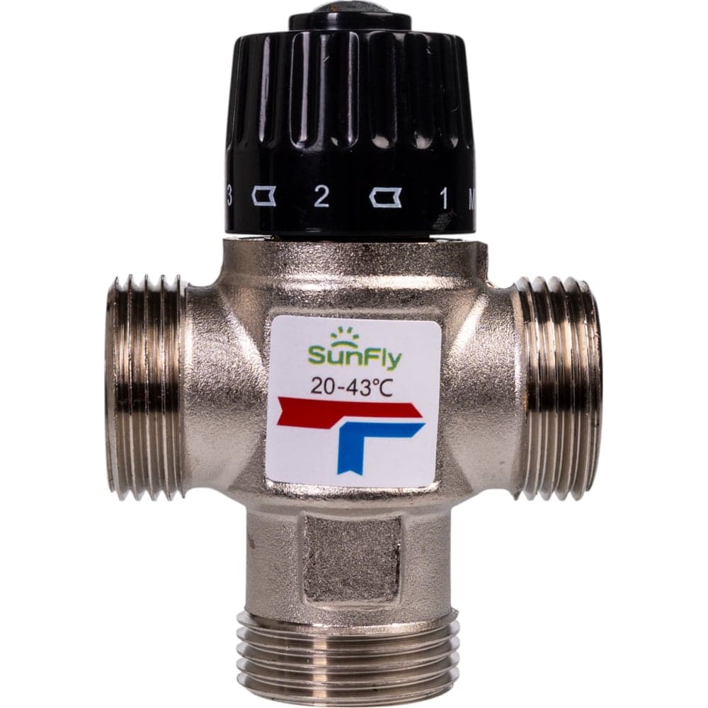 Термостатический смесительный клапан SUNFLY 1 НР, 20-43С, Kv 1,6 (10781X-1) SF0343167