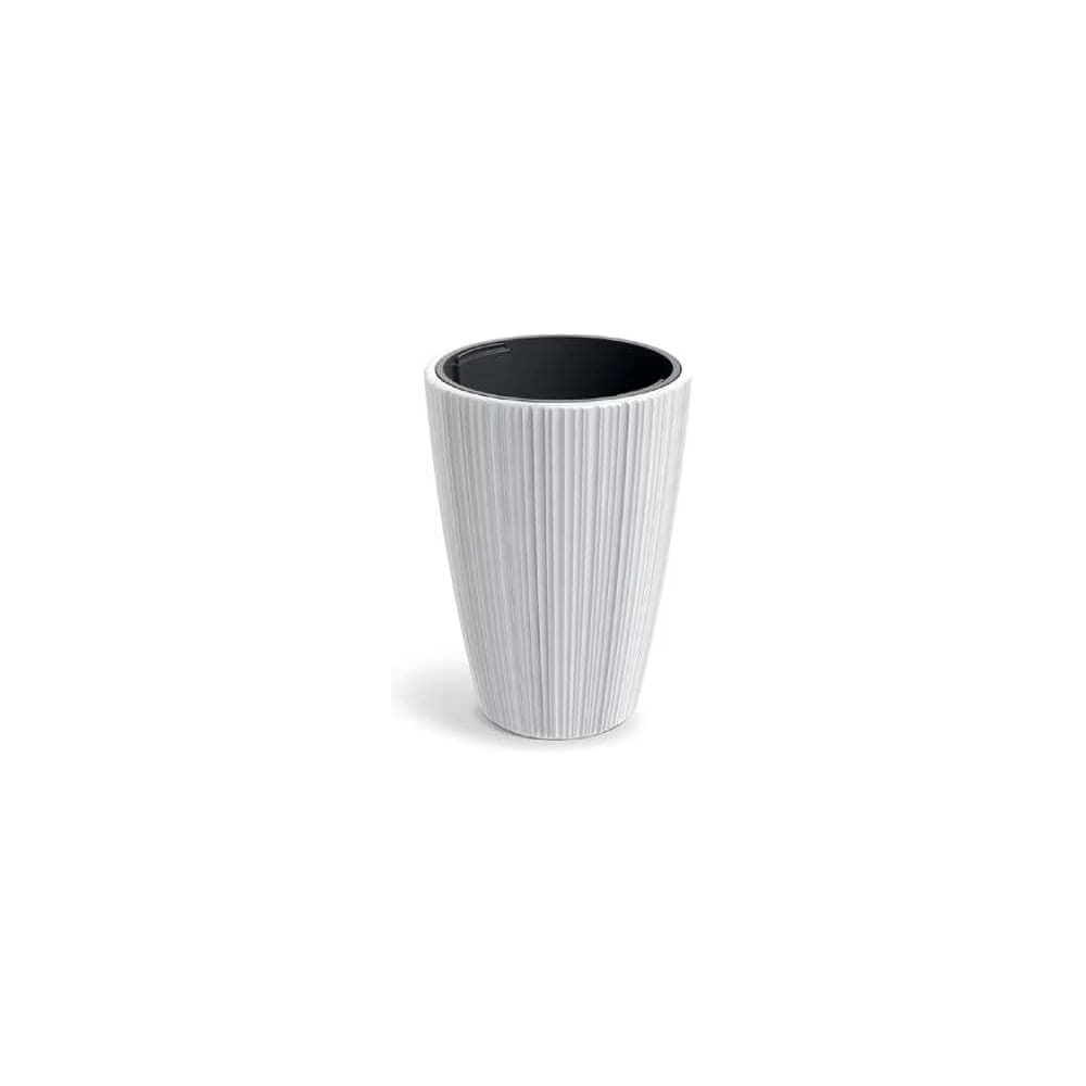 Кашпо Scheurich Oro пластик d39 h55 см белый (white) с вкладышем 072647
