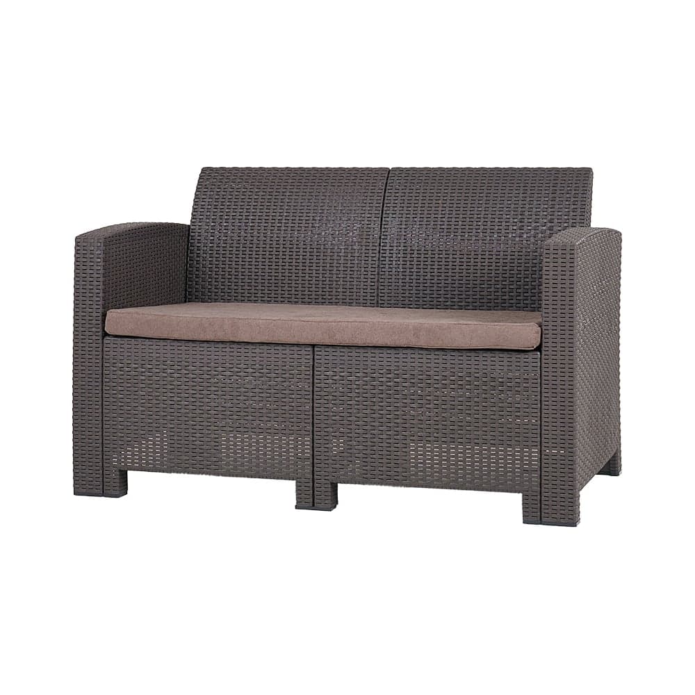 Диван двухместный, венге Аризона/Arizona, (2-х местная подушка) B:rattan 40-712-2/2 BIO