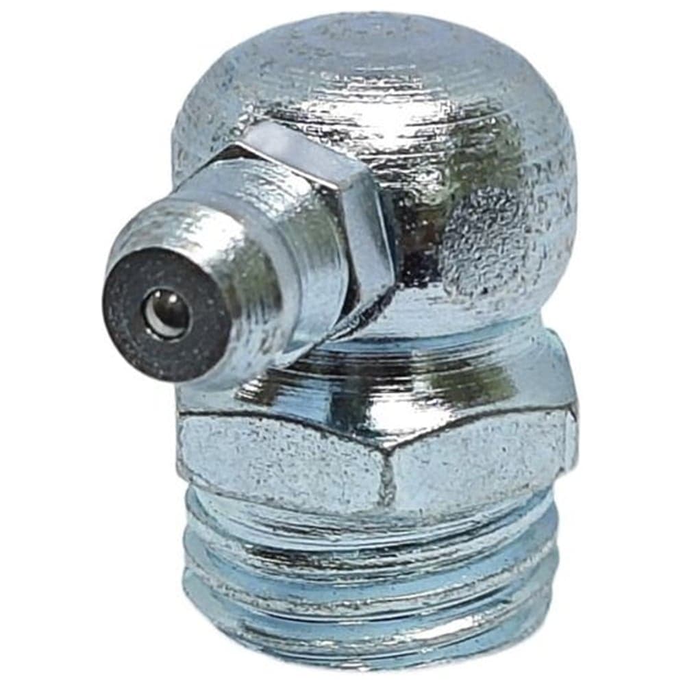 Пресс-масленка MasloSmenka угловая, H3 R 3/8'', комплект 10 шт, оцинкованная сталь, Европейский стандарт DIN71412 010315-10