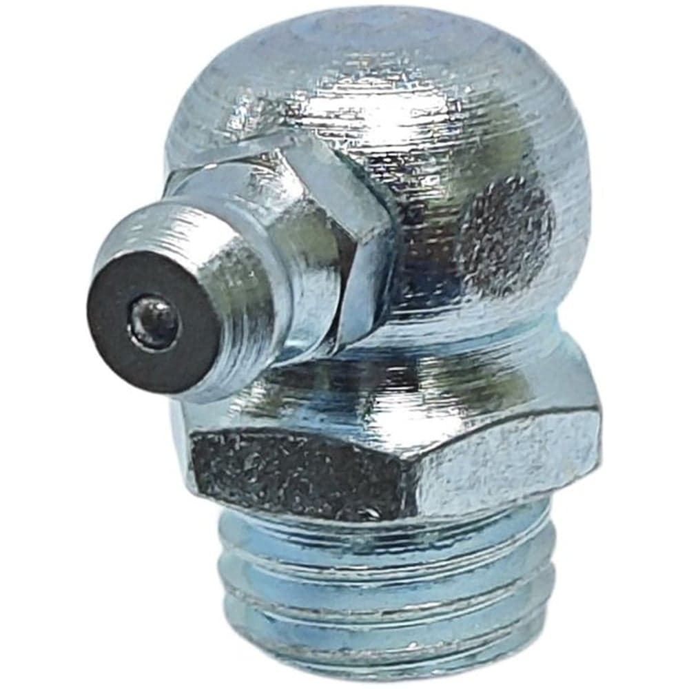 Пресс-масленка MasloSmenka угловая, H3 M12x1,75, комплект 10 шт, оцинкованная сталь, Европейский стандарт DIN71412 010313-10
