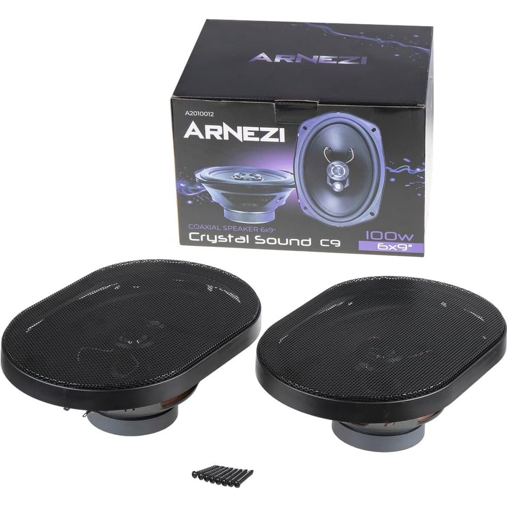 Колонки ARNEZI Crystal Sound С9, 6x9 3-х полосные, 2шт, Max Вт A2010012