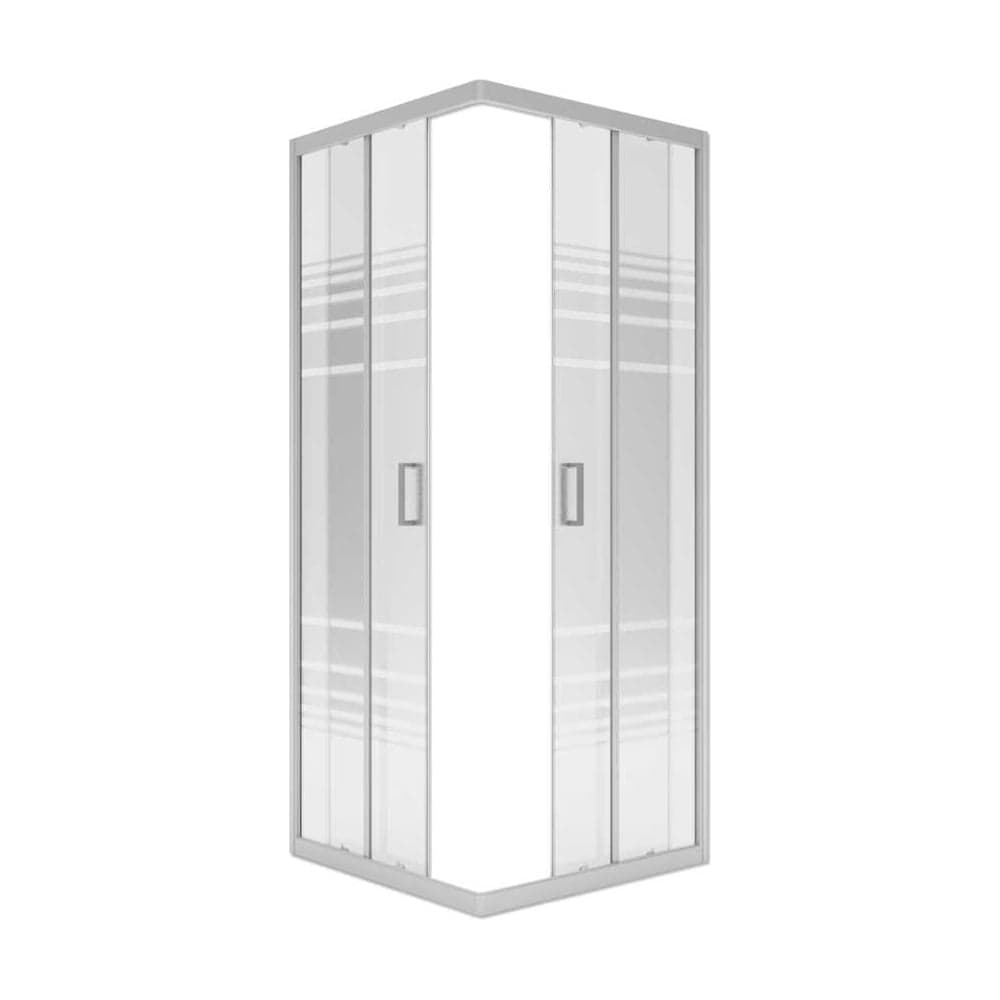Душевое ограждение МетаКам Универсал серый 800x800x1950 (стекло текстурированное) 4650208869723