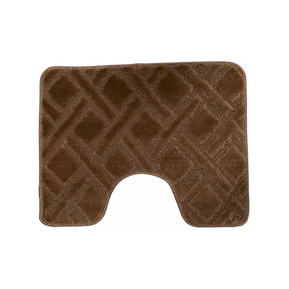 Коврик в туалетную комнату JOY HOME 40x50 HYP24004 Клетка корич 14723