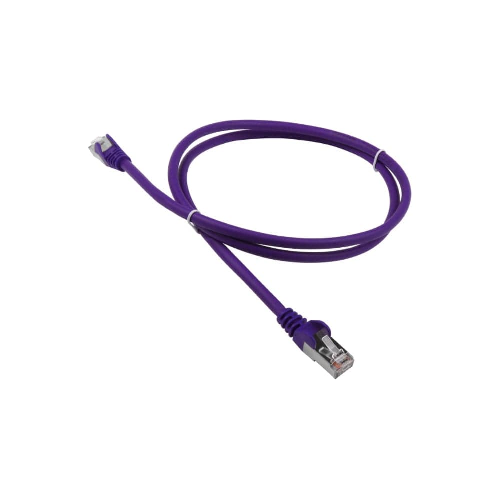 Патч-корд LANMASTER LSZH FTP категория 5e, 2.0 м, фиолетовый LAN-PC45/S5E-2.0-VI