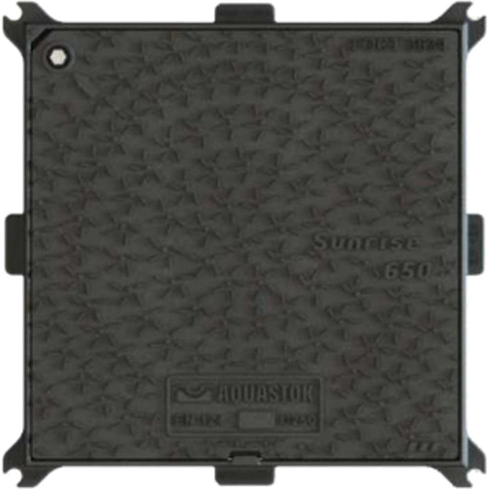 Люк чугунный квадратный Sunrise 650 С250 Aquastok 56501