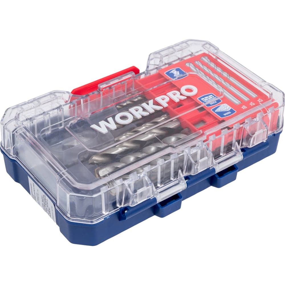 Набор сверл универсальный Workpro (металл/дерево/камень) 16 шт. WP409011
